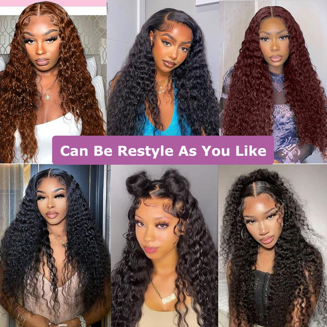 24 Inch 13X6 Lace Front Wigs Human Hair 200 Density Deep Wave Lace Front Wigs Human Hair 13X6 Deep Wave HD Frontal Wigs for Women Pre Plucked (13X6 Deep Wig, 24 Inch)